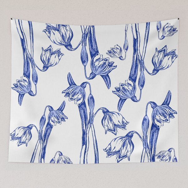 Item preview, Delft Snowdrop Pattern designed and sold by London-Fields.