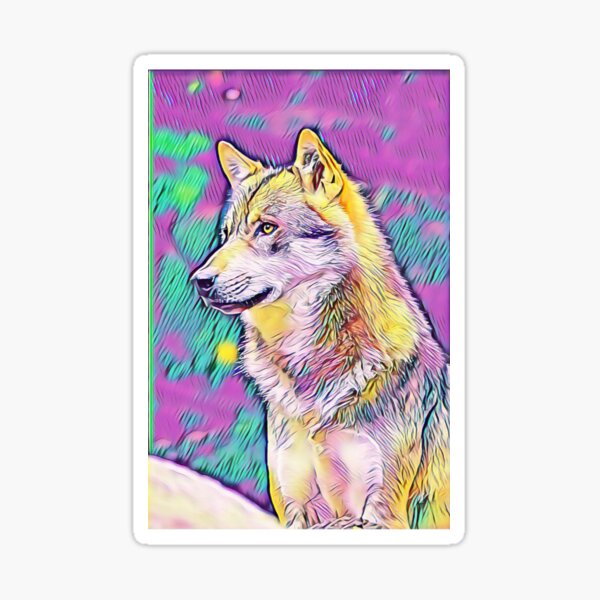 LEINWAND BILDER Wald Wolf Pagan Tiere Wicca WANDBILDER XXL 