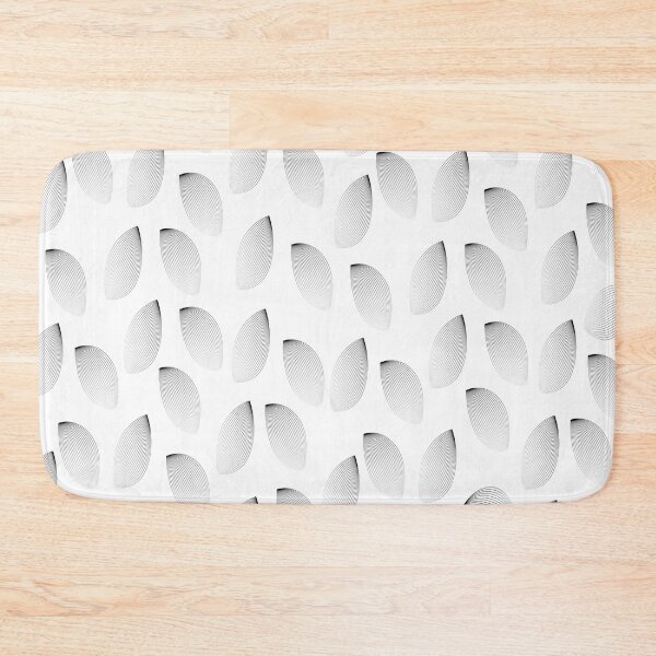 Item preview, White Black Abstract Flower Petals Pattern  designed and sold by Zareen Sayyed.