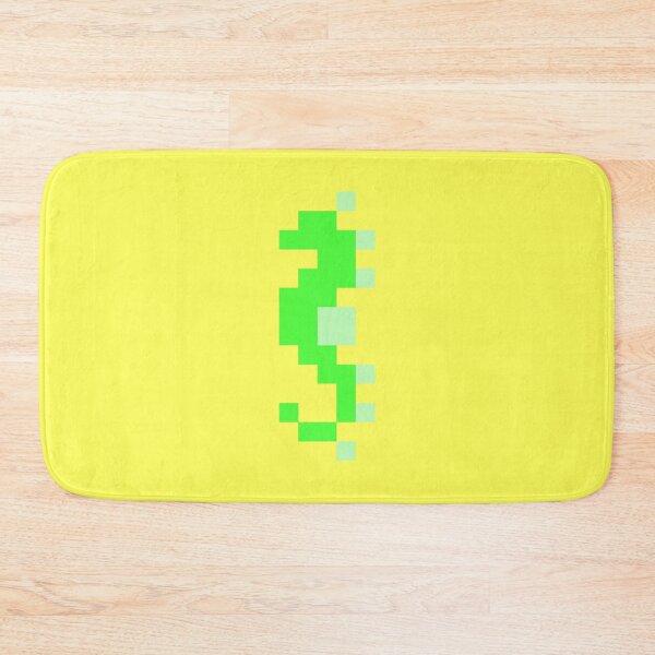 Item preview, Green Pixel Sea Horse designed and sold by rin3d .