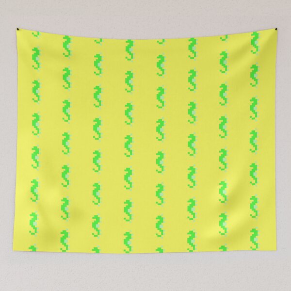 Item preview, Green Pixel Sea Horse designed and sold by rin3d .