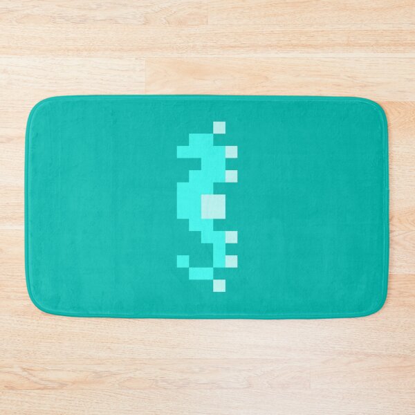 Item preview, Cyan Pixel Sea Horse designed and sold by rin3d .
