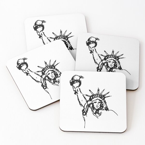 Item preview, Statue of Liberty drawing new york city Illustration Sticker designed and sold by explorecity.