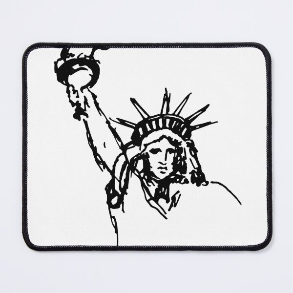 Item preview, Statue of Liberty drawing new york city Illustration Sticker designed and sold by explorecity.