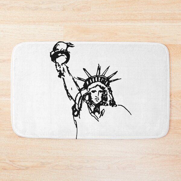 Item preview, Statue of Liberty drawing new york city Illustration Sticker designed and sold by explorecity.