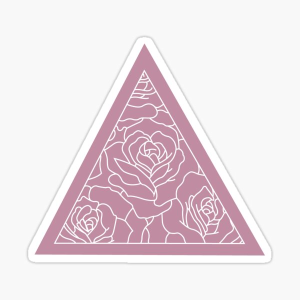 Dusty Rose Triangle Sticker