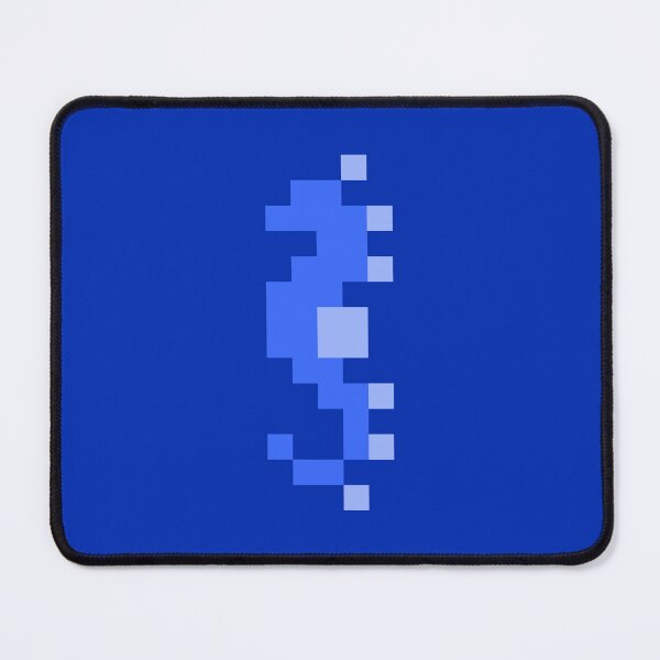 Item preview, Blue Pixel Sea Horse designed and sold by rin3d .