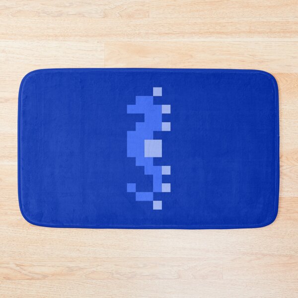 Item preview, Blue Pixel Sea Horse designed and sold by rin3d .