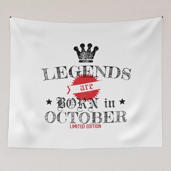 Item preview, Funny Birthday Legends are Born in October designed and sold by wingstar.