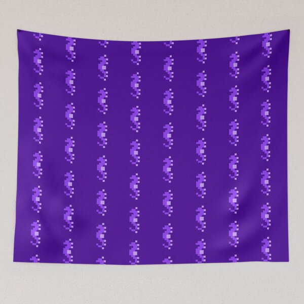 Item preview, Purple Pixel Sea Horse designed and sold by rin3d .