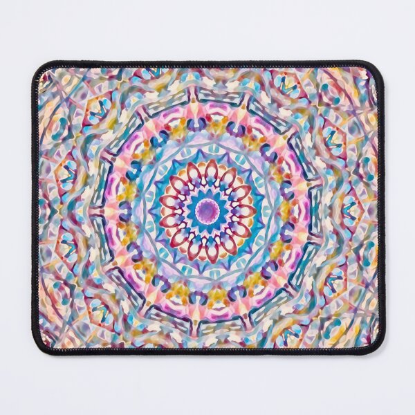 Item preview, Flower of Life Mandala in Pastel Pink and Peach designed and sold by MediaArtbyMara.