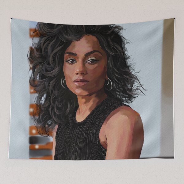Item preview, Realistic Portrait Painting - Drawing - Illustration of Simone Ashley designed and sold by artwithrod.