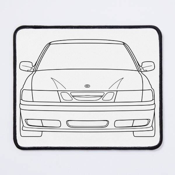 Item preview, Saab 9-3 1998-2003 black lines designed and sold by EdimDesign.