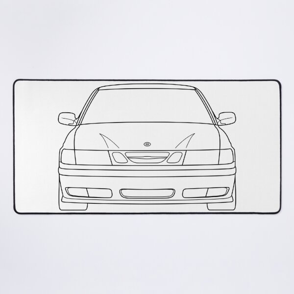 Item preview, Saab 9-3 1998-2003 black lines designed and sold by EdimDesign.