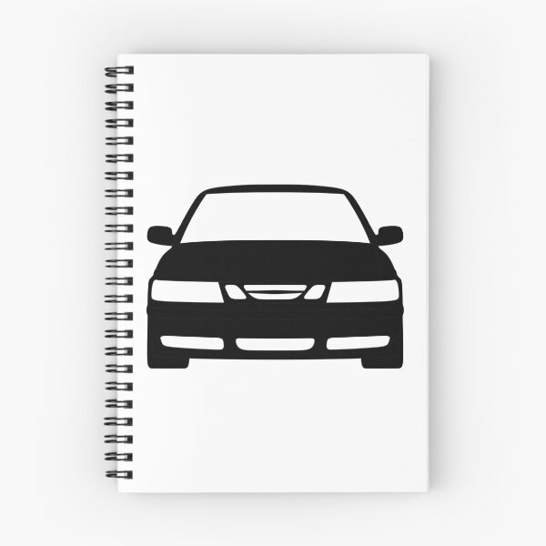 Item preview, Saab 9-3 1998-2003 black silhouette designed and sold by EdimDesign.