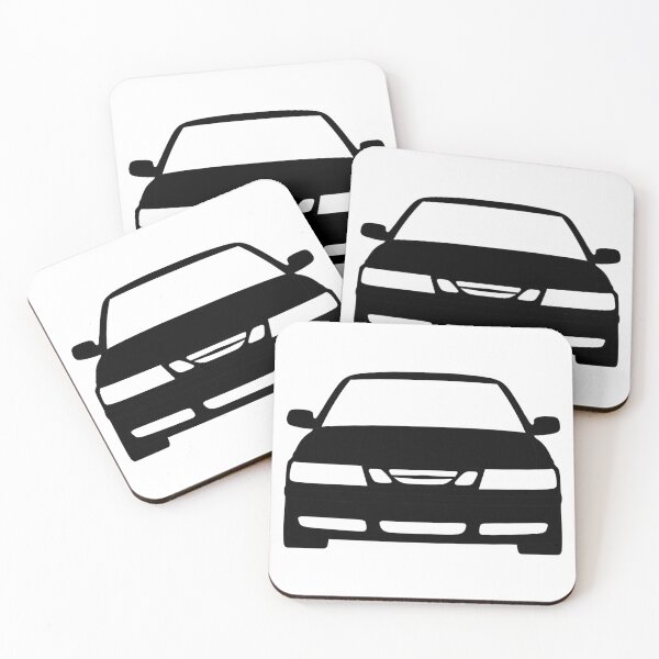 Item preview, Saab 9-3 1998-2003 black silhouette designed and sold by EdimDesign.