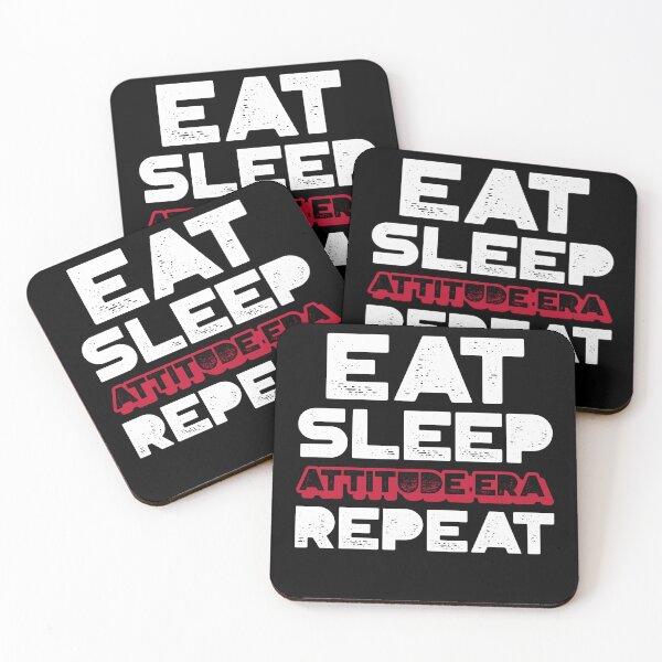 Artikelvorschau, Eat Sleep Attitude Era-Wiederholung für Wrestling-Fans entworfen und verkauft von SensibleStout.