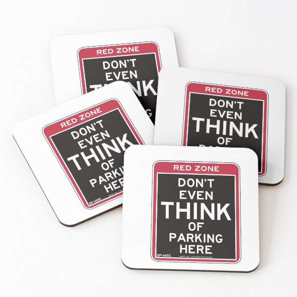 Item preview, NYC Parking Sign Sticker Dont Even Think Of Parking Here designed and sold by explorecity.