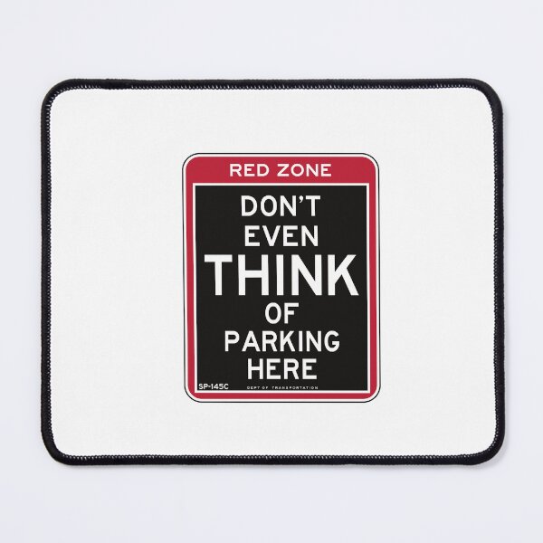 Item preview, NYC Parking Sign Sticker Dont Even Think Of Parking Here designed and sold by explorecity.