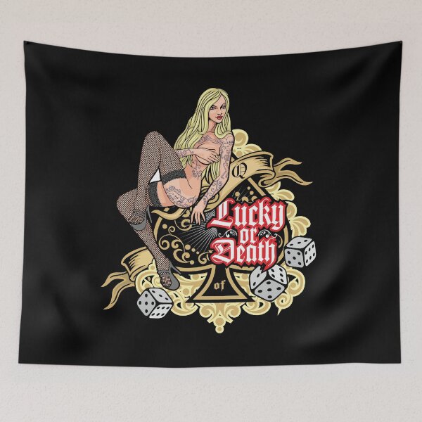 Item preview, sexy tattooed girl and ace of spades  designed and sold by amid999.
