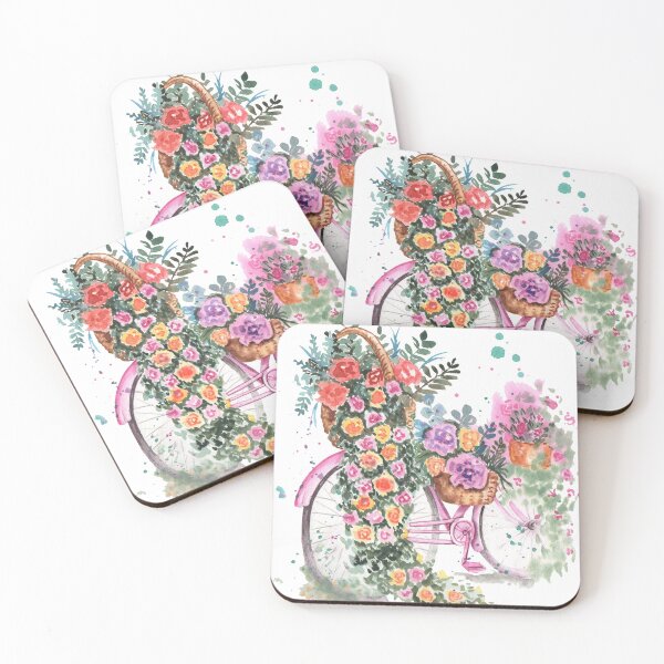 Item preview, Watercolor Summer Bicycle designed and sold by expoplus.