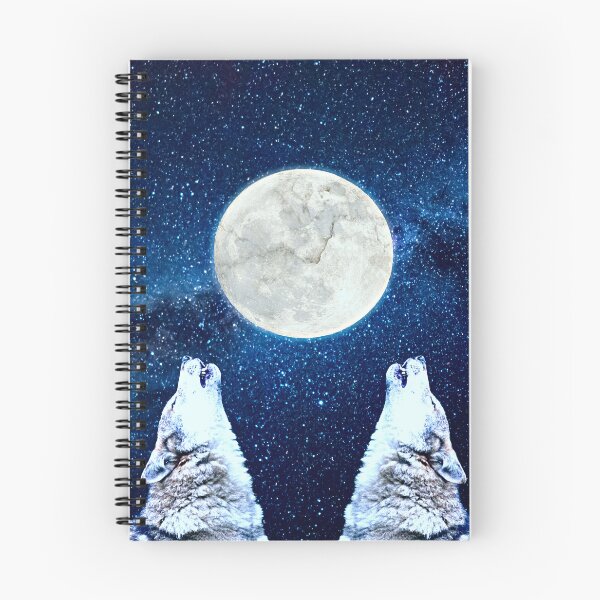 Item preview, Twin Wolves Low-Moon designed and sold by MMwolfdogden.