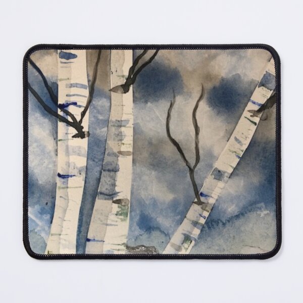 Item preview, Blue Sky Birches and Birds designed and sold by Anna-Switzer.