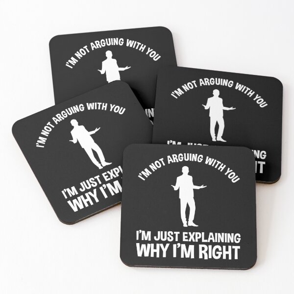 Item preview, I'm Not Arguing With You - I'm Just Explaining Why I'm Right designed and sold by Cat Lady Designs.