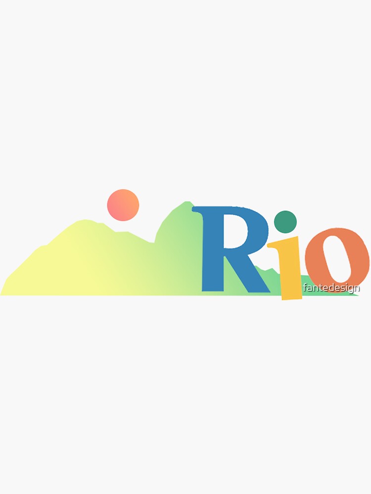 Rio De Janiero Brazil Sticker By Fantedesign Redbubble