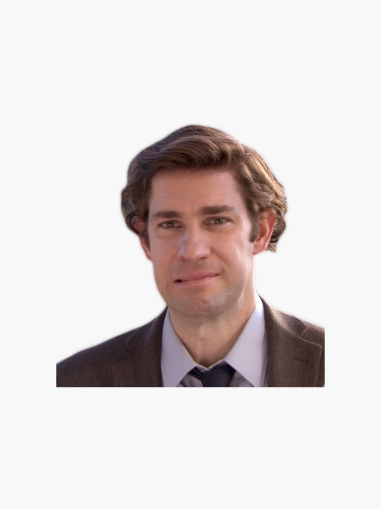 Jim Halpert Cringe Sticker By Gkolinsky Redbubble