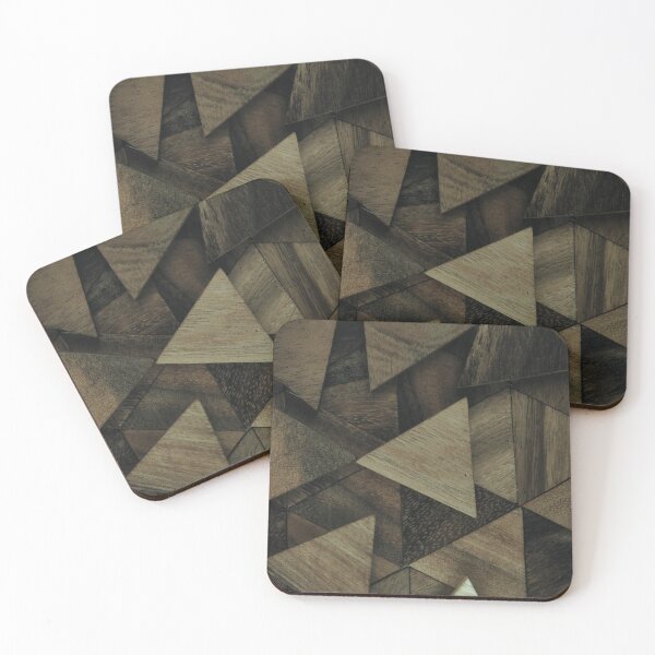Item preview,  Triangles trendy wood pattern designed and sold by cutecrazytshirt.