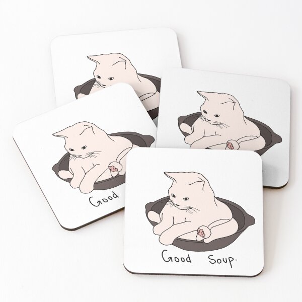 Item preview, 'Good Soup' cat  designed and sold by smittenkittenz.