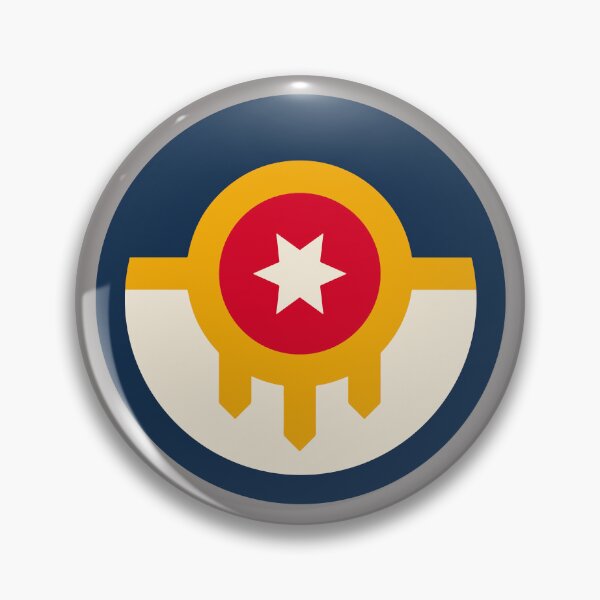 Artikelvorschau, Flaggenemblem der Stadt Tulsa entworfen und verkauft von TwoTenDesign.