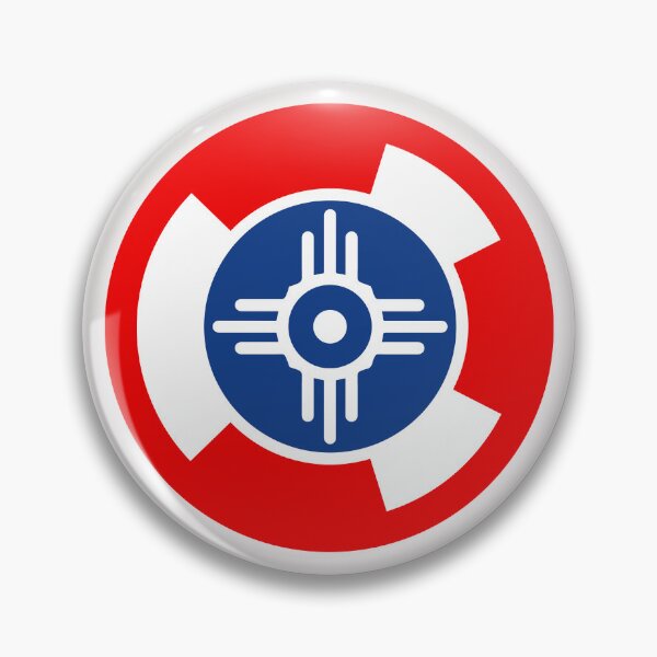 Artikelvorschau, Flaggenemblem Wichitas Kansas City entworfen und verkauft von TwoTenDesign.