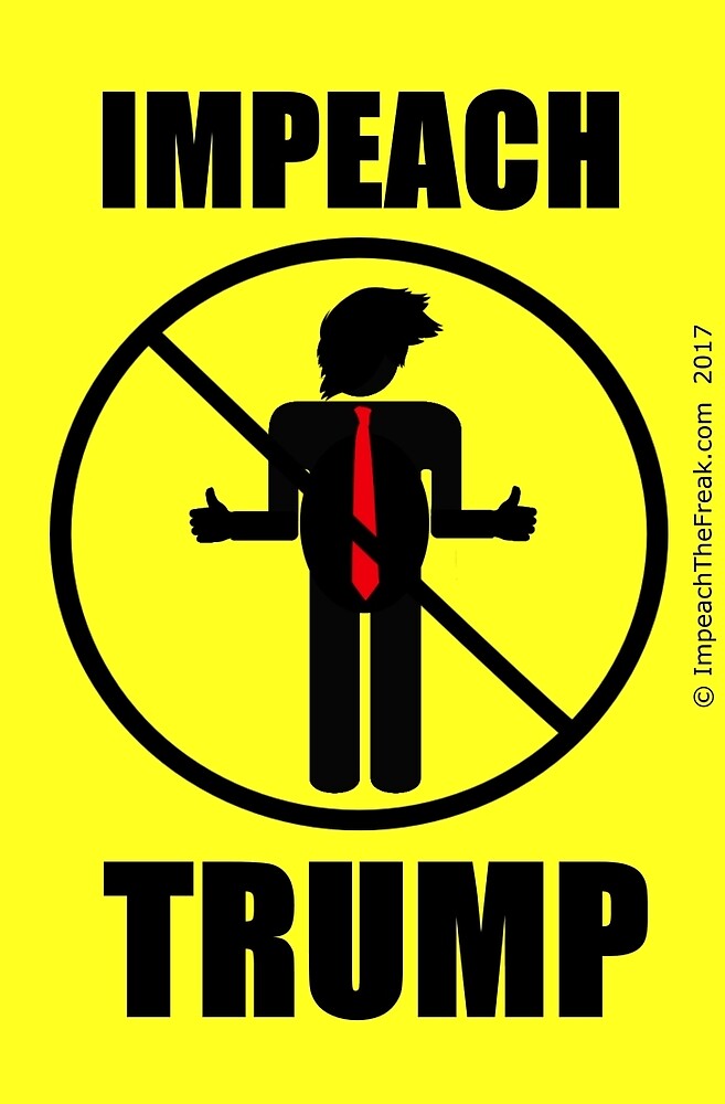 «Impeach Trump - Not Symbol - black» de ImpeachTheFreak | Redbubble
