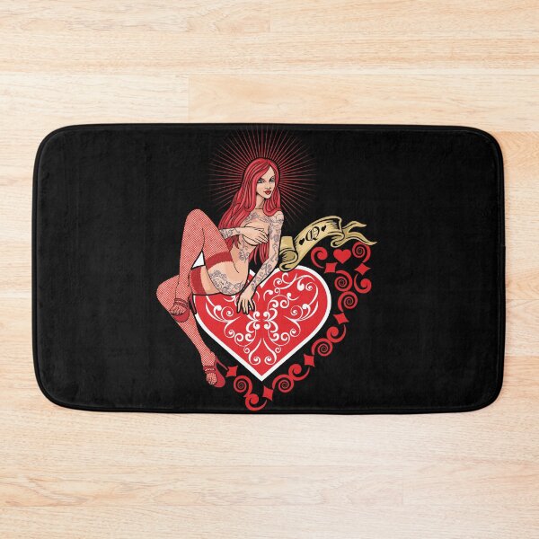 Item preview, sexy tattooed girl and heart designed and sold by amid999.