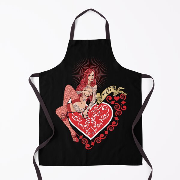 Item preview, sexy tattooed girl and heart designed and sold by amid999.