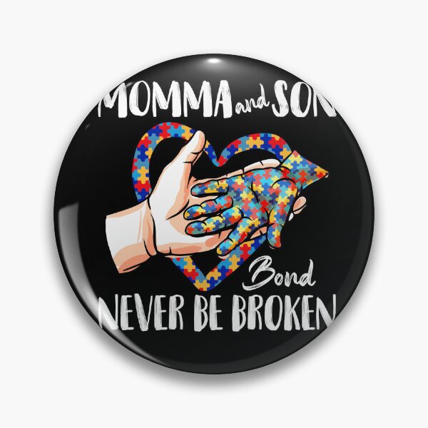 Item preview, Mama And Son Bond Never Be Broken Autism Awareness Support designed and sold by Dressed For  Duty.