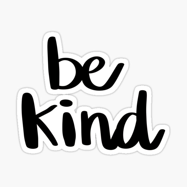 Minimalist Be Kind Sticker