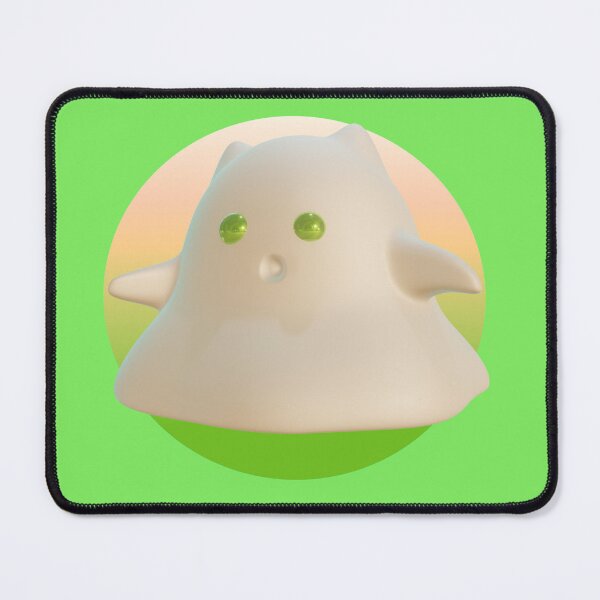 Item preview, Cute Ghost with Green Eyes and Cat Ears designed and sold by With Love, InspireMari.
