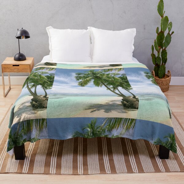 Item preview, Tropical Caribbean Palm Tree Beach designed and sold by newburyboutique.