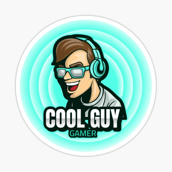 cool-guy-gamer-sticker-for-sale-by-izaitoun-redbubble