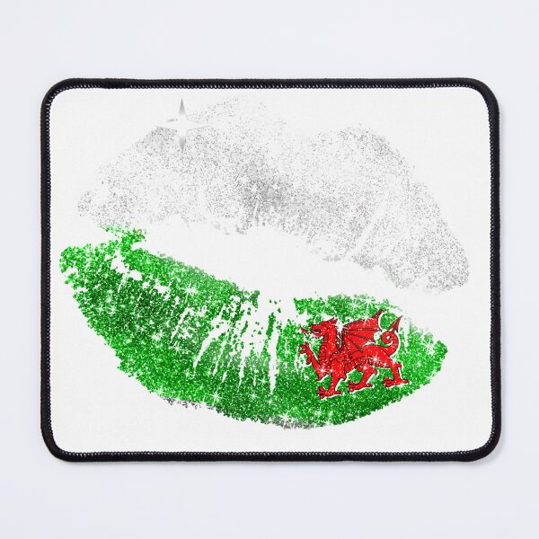 Item preview, Wales Flag Makeup Lipstick Kiss Mark designed and sold by Jolly-Yosei.