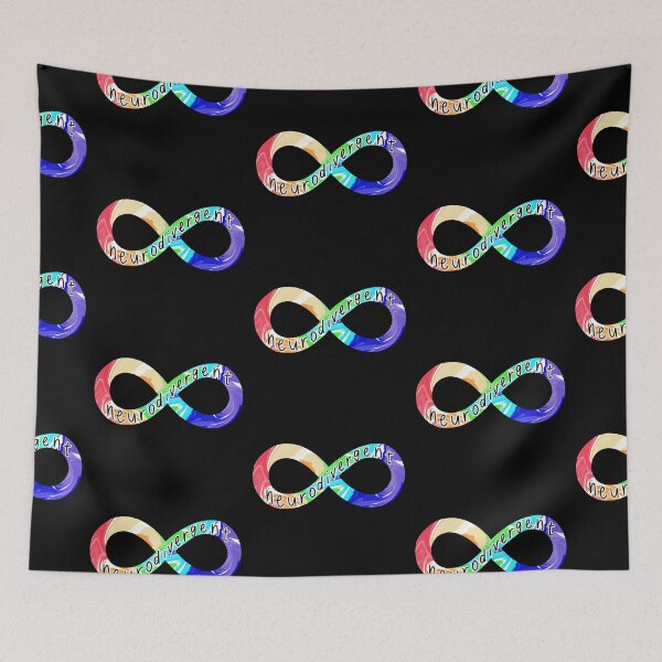 Item preview, Neurodivergent Rainbow Infinity Symbol - Swirled designed and sold by soulsongdesign.