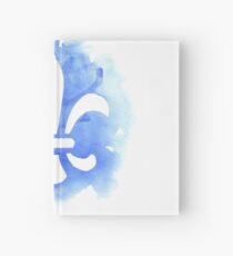 Watercolor Fleur De Lis Hardcover Journal