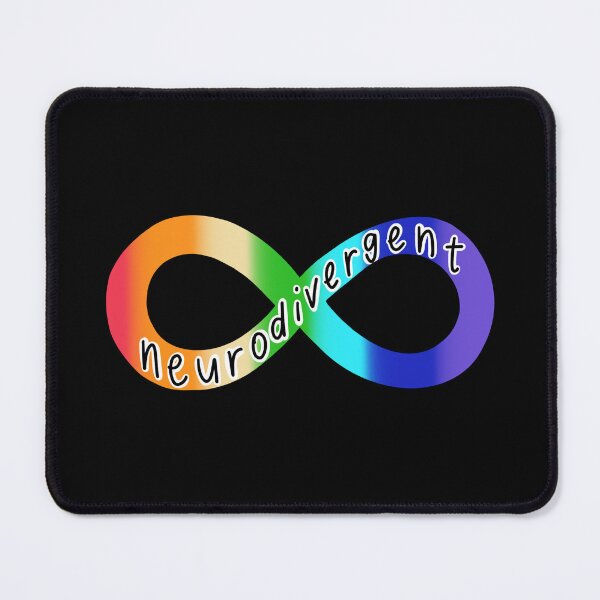 Item preview, Neurodivergent Rainbow Infinity Symbol - Striped  designed and sold by soulsongdesign.