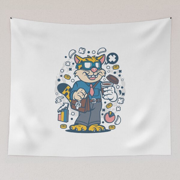 Item preview, leopard businessman designed and sold by K-ARO.