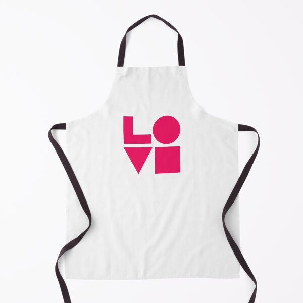Item preview, LOVE GEOMTERIC SHAPES bright pink designed and sold by Inspirationmotivation.