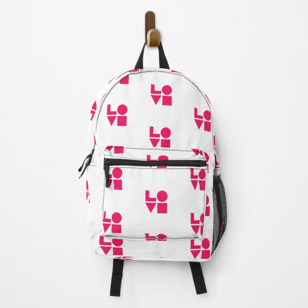 Item preview, LOVE GEOMTERIC SHAPES bright pink designed and sold by Inspirationmotivation.