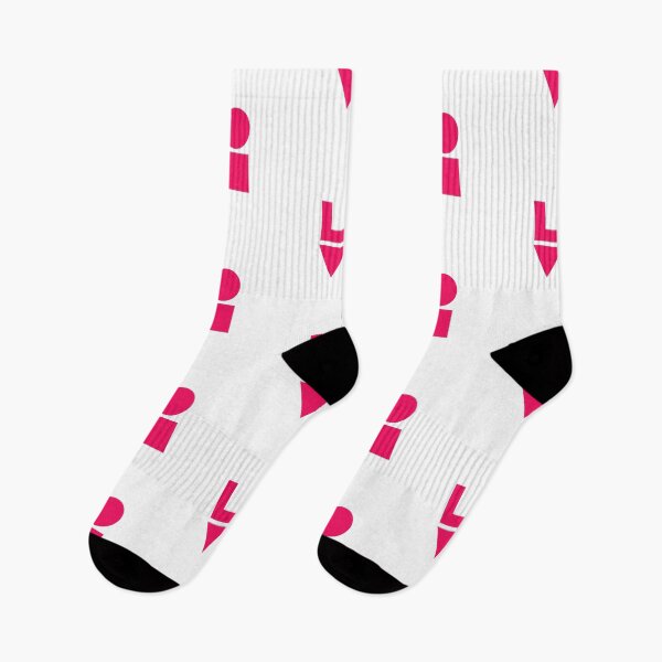 Item preview, LOVE GEOMTERIC SHAPES bright pink designed and sold by Inspirationmotivation.